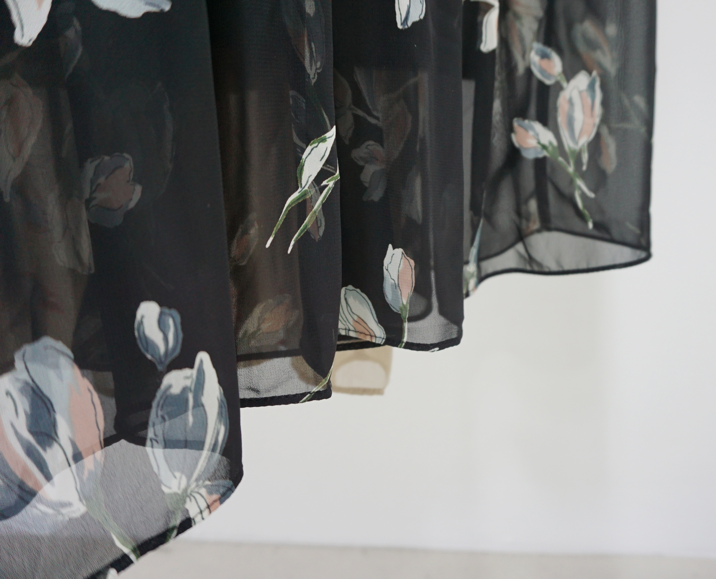 New Women Dress Fall Chiffon Flower