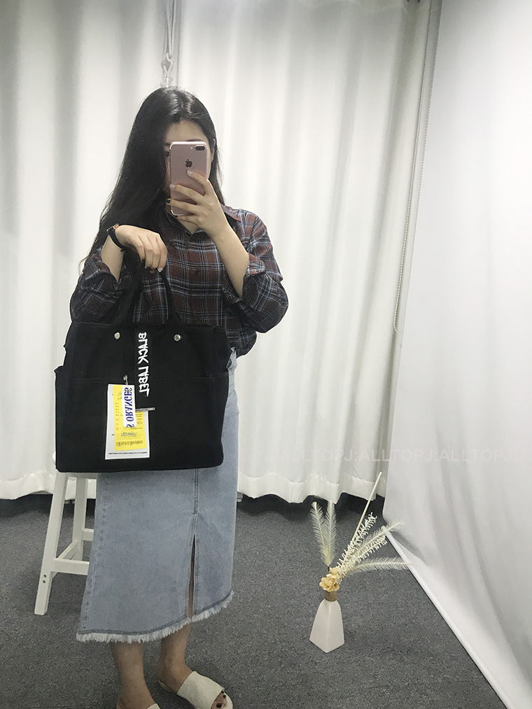 New Women's Bags Black Label Canvas Square Back