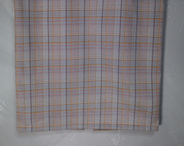 H line snap check long skirt twill Banhai wa h ski