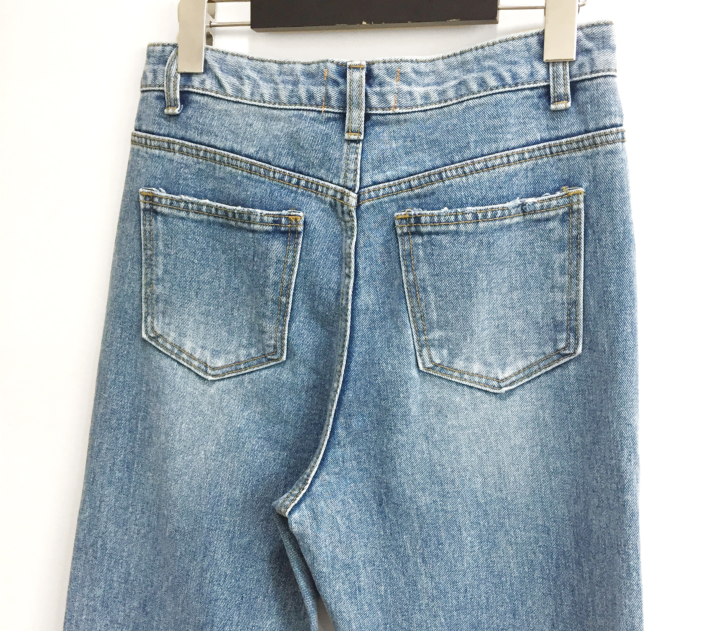 Women Jeans Pants High-waisted Fit Long Denim Pant