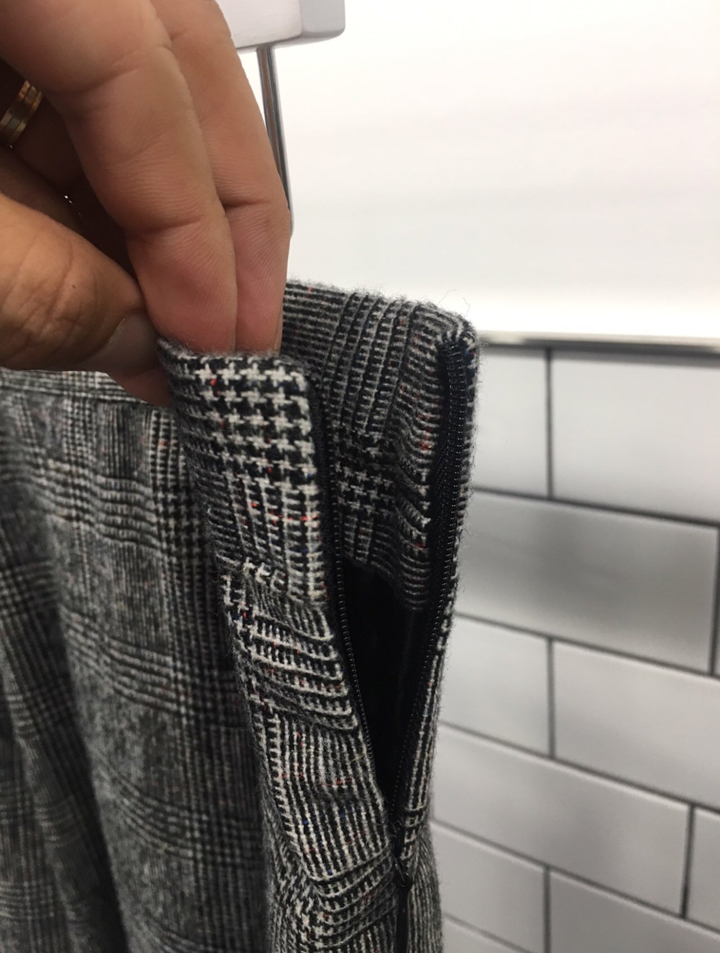 Mermaid check long skirt autumn skirt passenger of