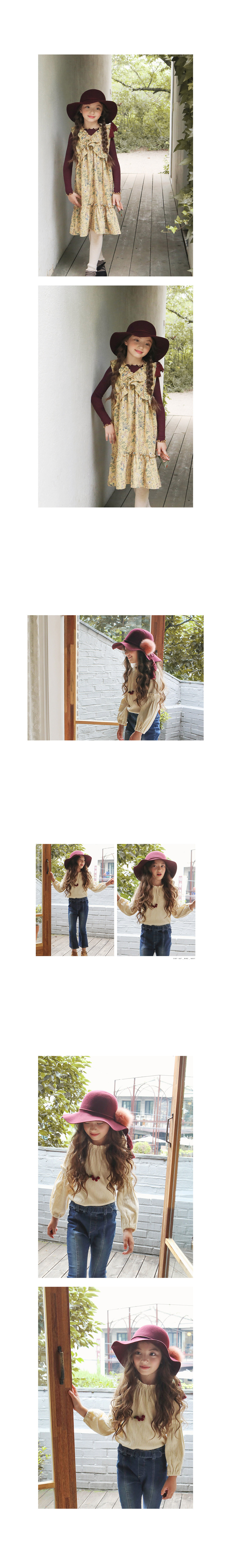 Fur Decoration Girl Autumn Hat Kids Kid Hair Drops