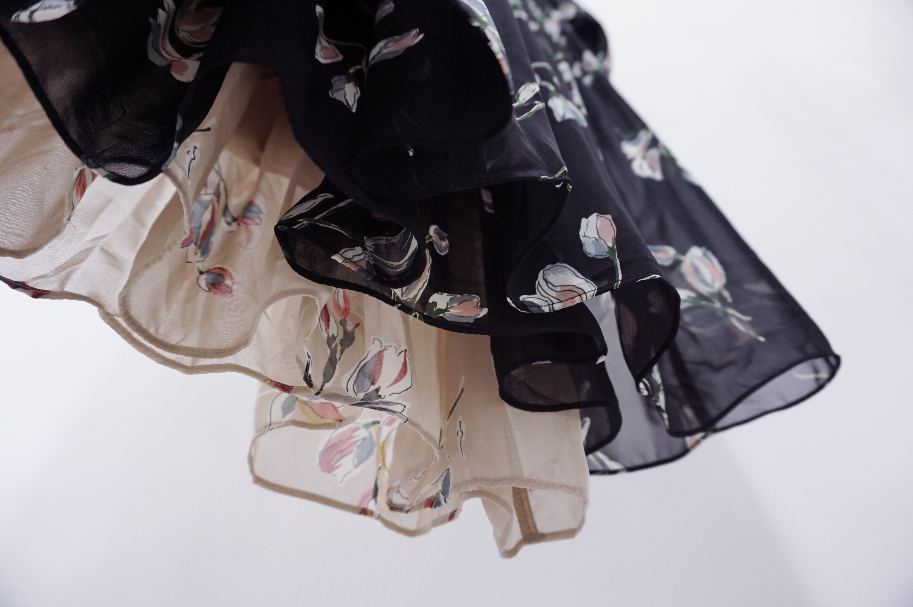 New Women Dress Fall Chiffon Flower