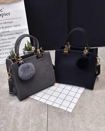 New Fur Decoration Cross Mini Handbag Women Bags W