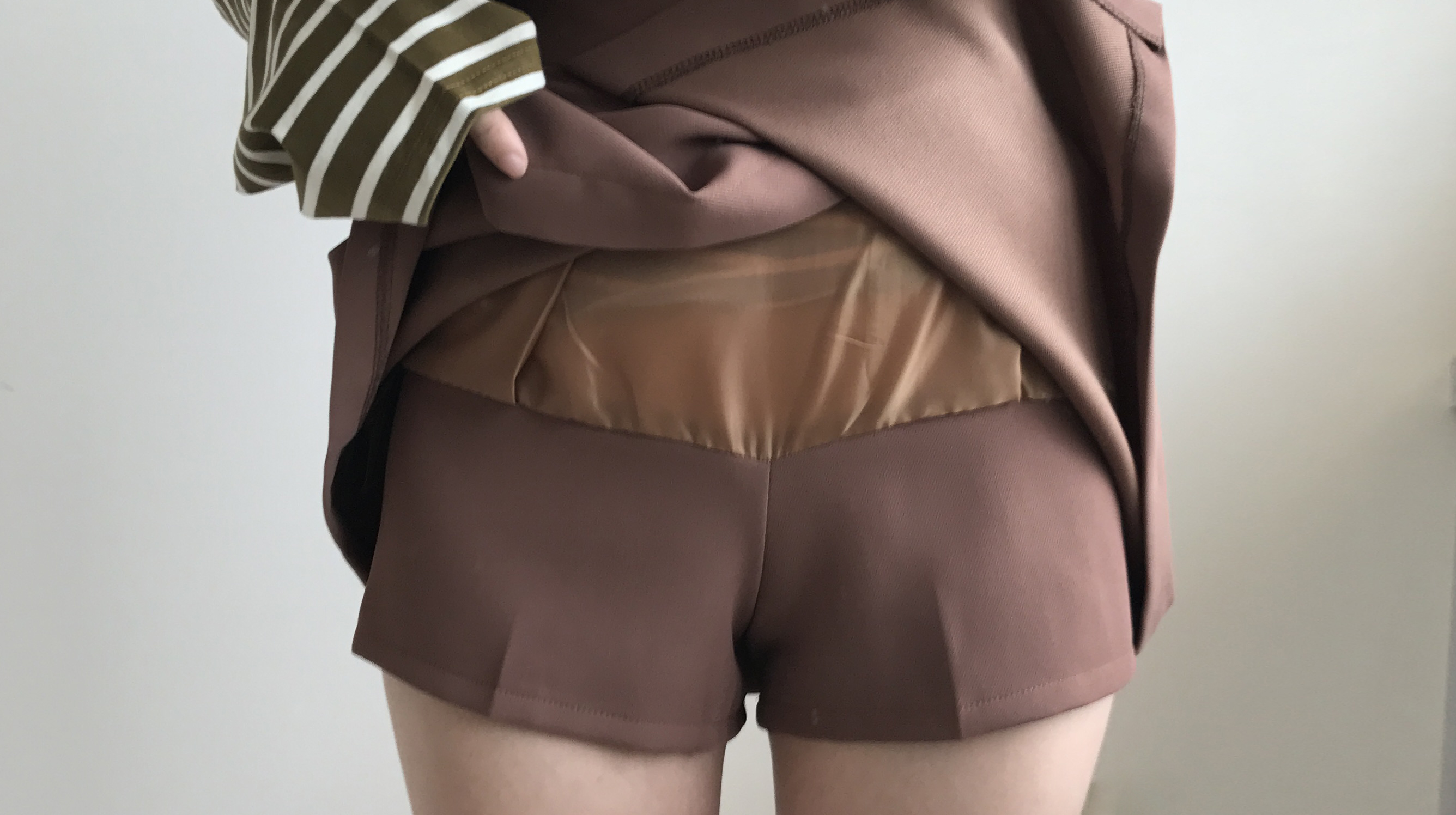 Women Short Pants A Line Mini Wrap Skirt Pants 2 C