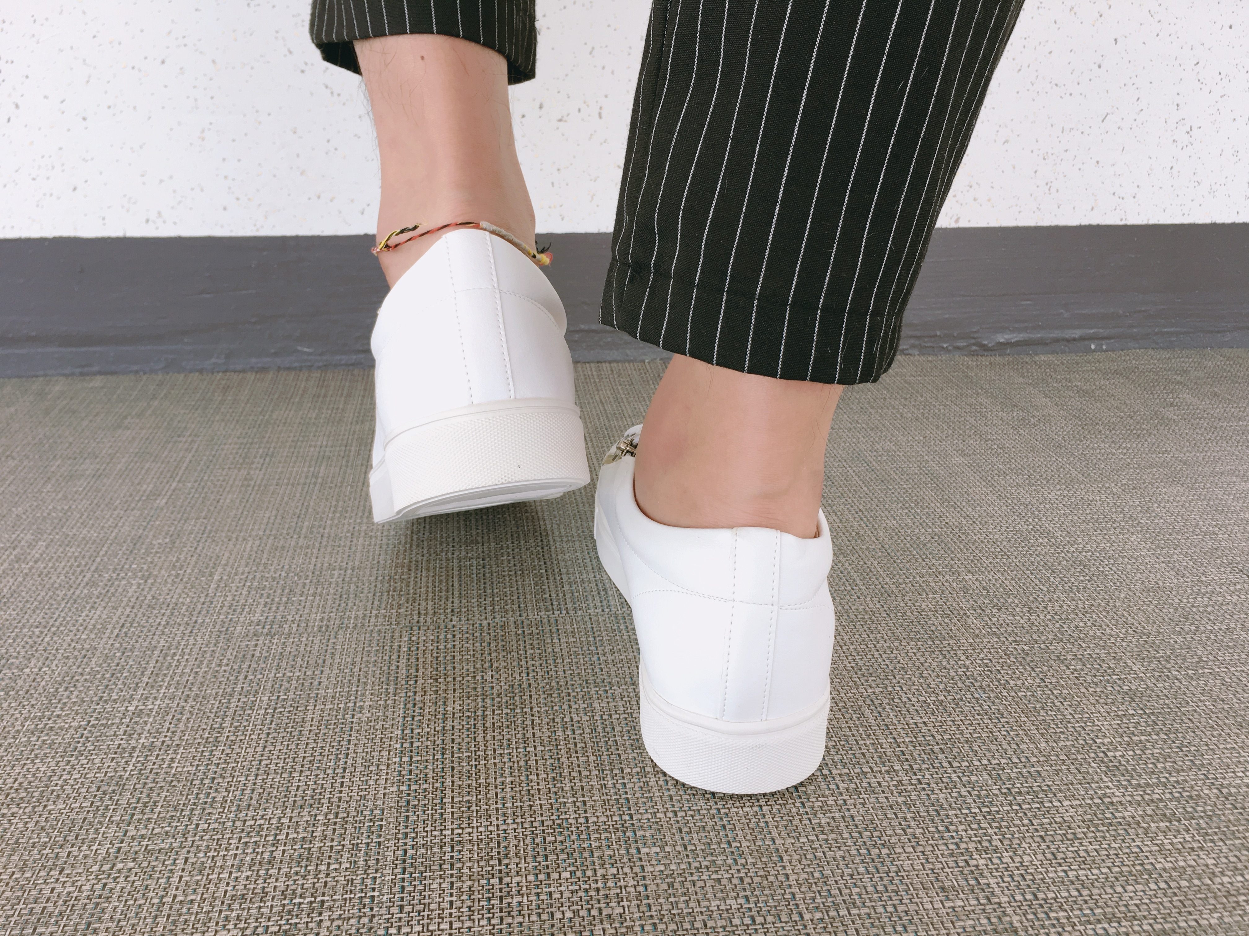 Men Height Shoes Men Heel Zipper Sneakers Shoes Wh