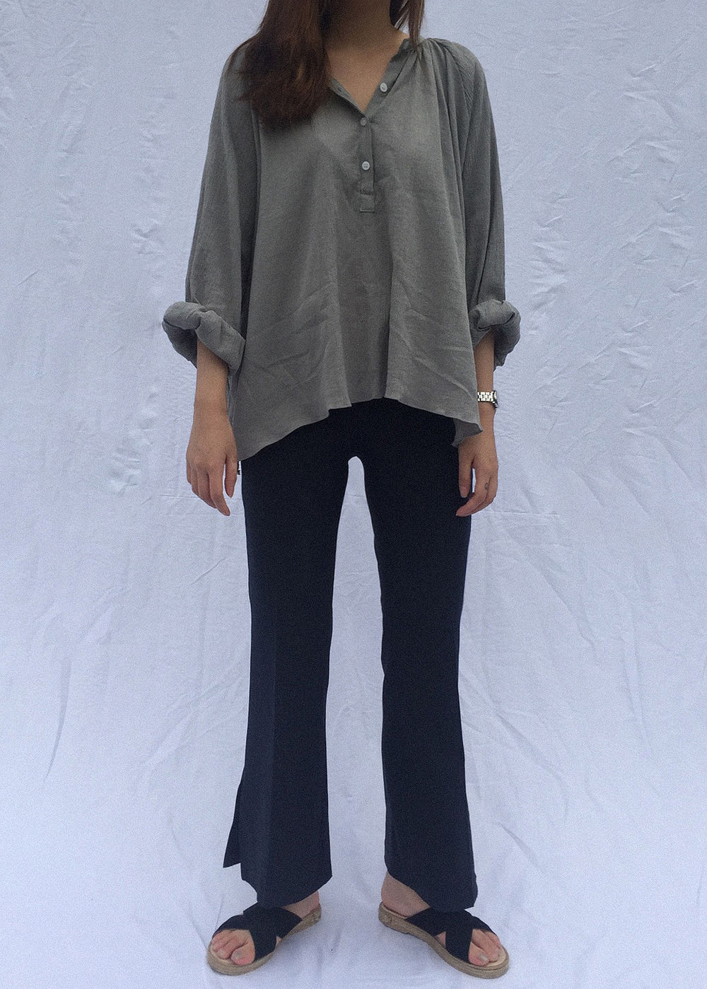 New Women's Pants High waisted Slacks French fa