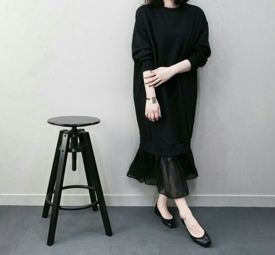 Daily wear loose fit one-to-one chiffon long dress