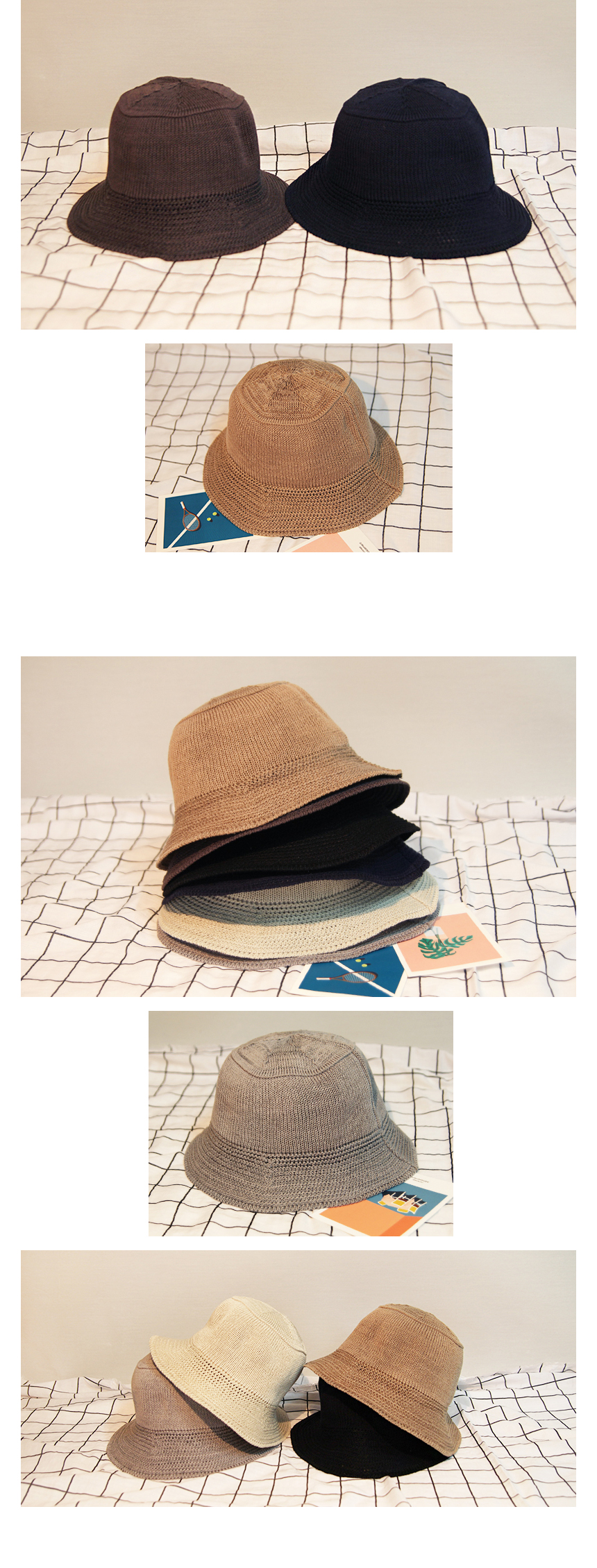 Women Sun Hats Natural Knitwear Autumn Hat Daily M