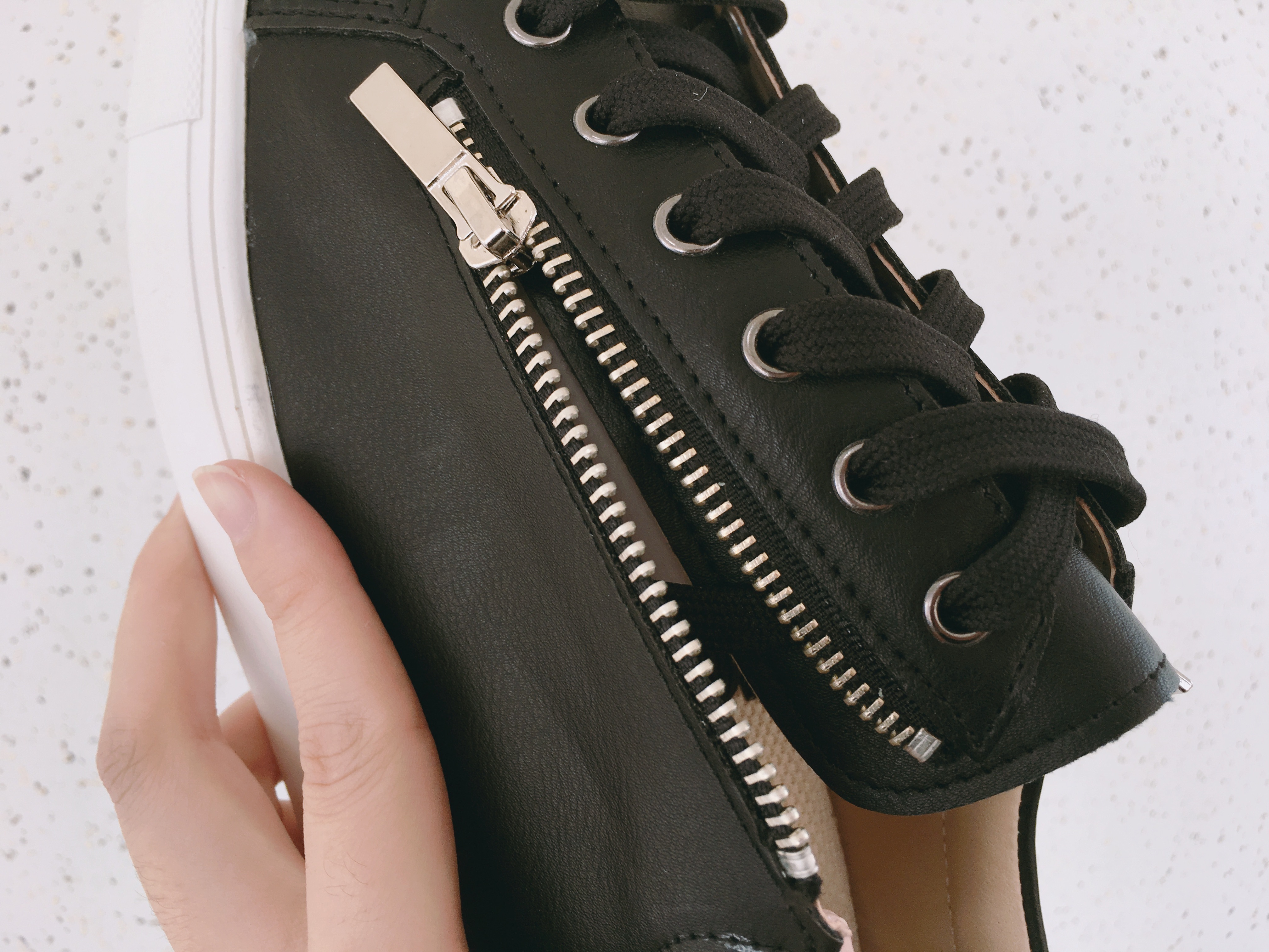 Men Height Shoes Men Heel Zipper Sneakers Shoes Wh