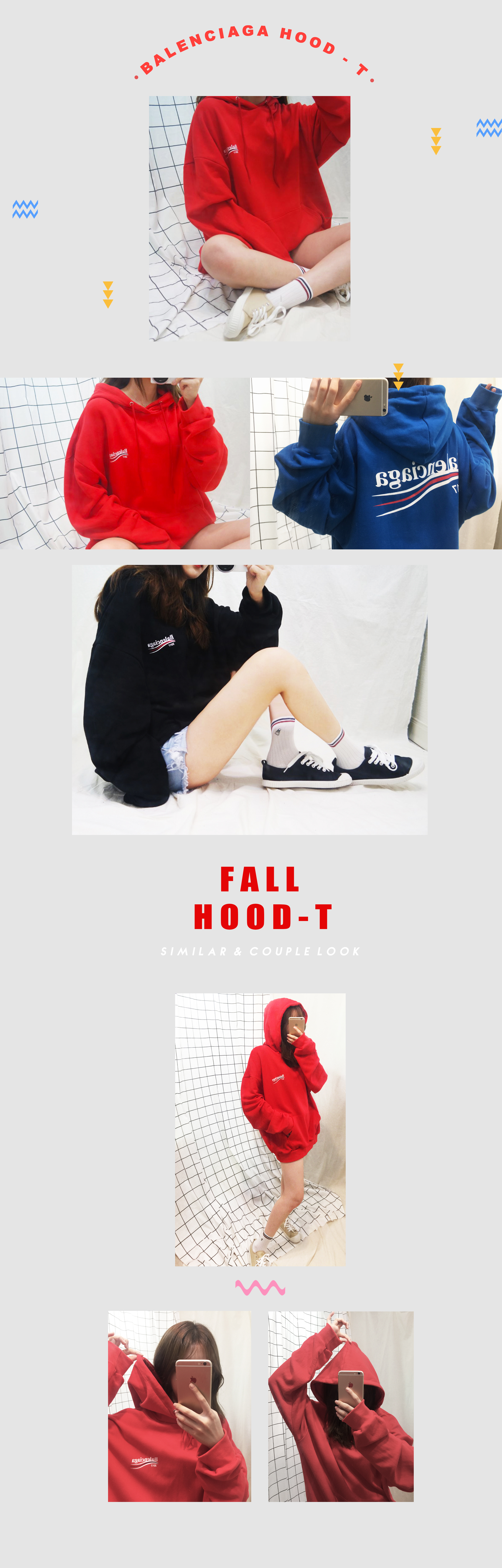 Valencia Fall Hood T_3color Teenage Women Casual L