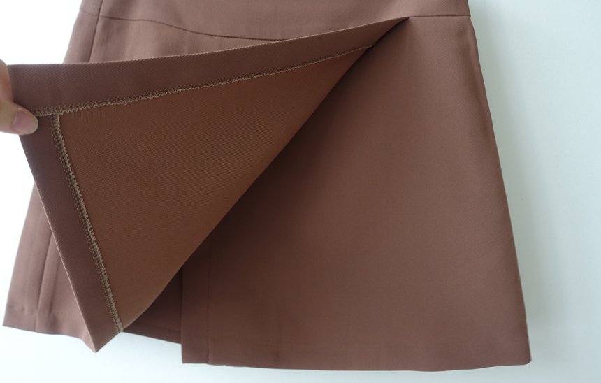 Women Short Pants A Line Mini Wrap Skirt Pants 2 C