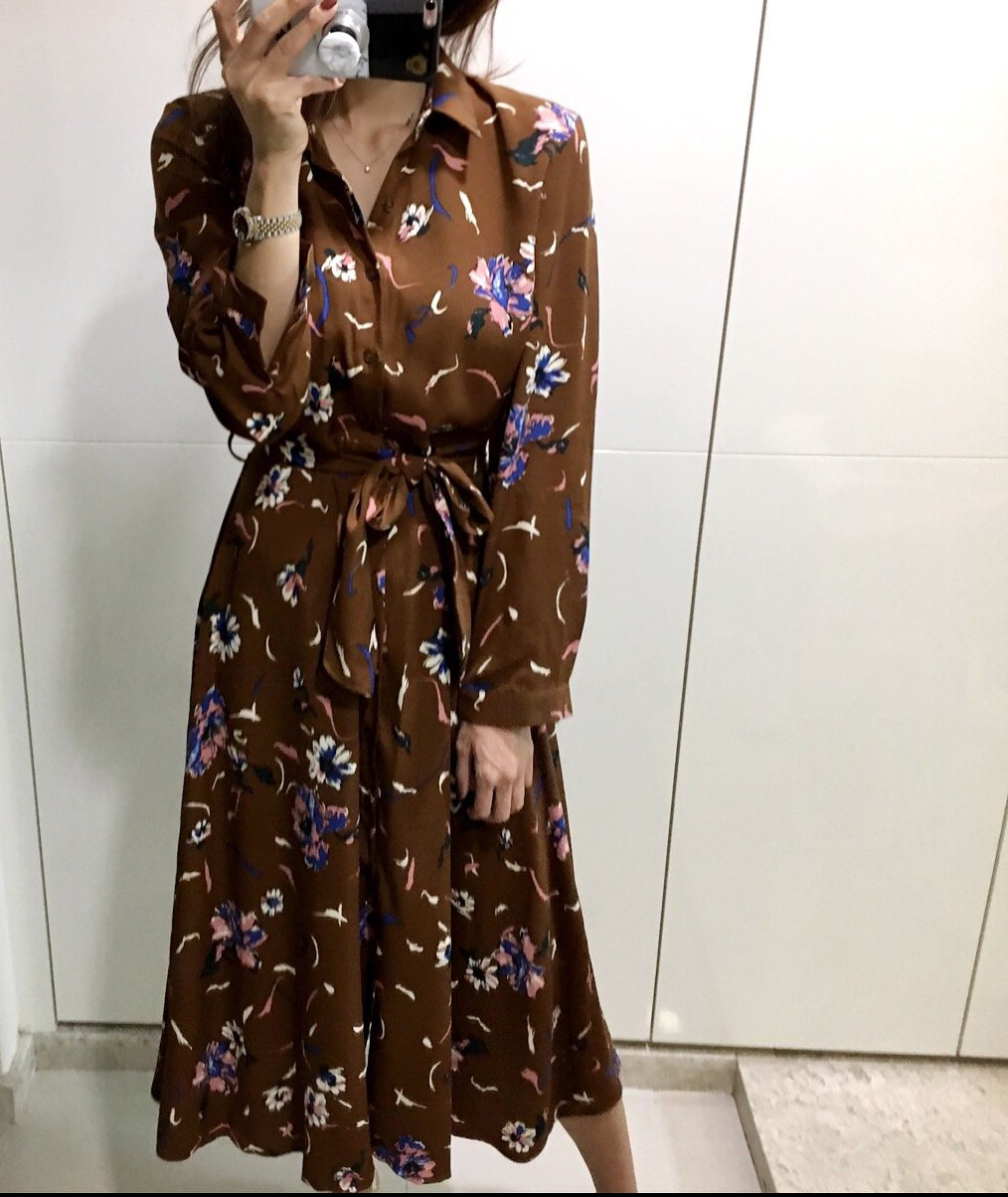 New Women Dress 2017 Autumn Bijua Flower One Piece