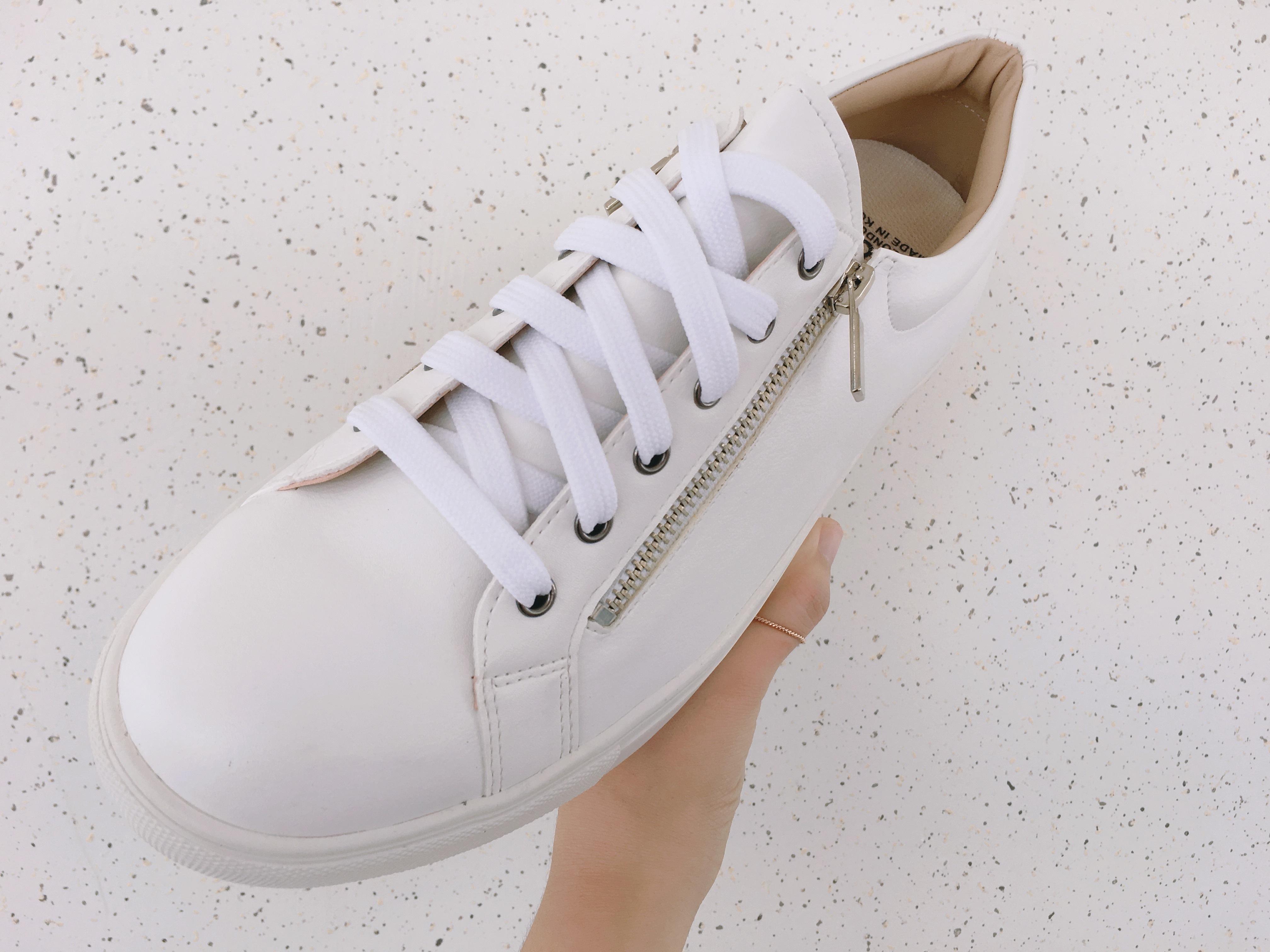 Men Height Shoes Men Heel Zipper Sneakers Shoes Wh