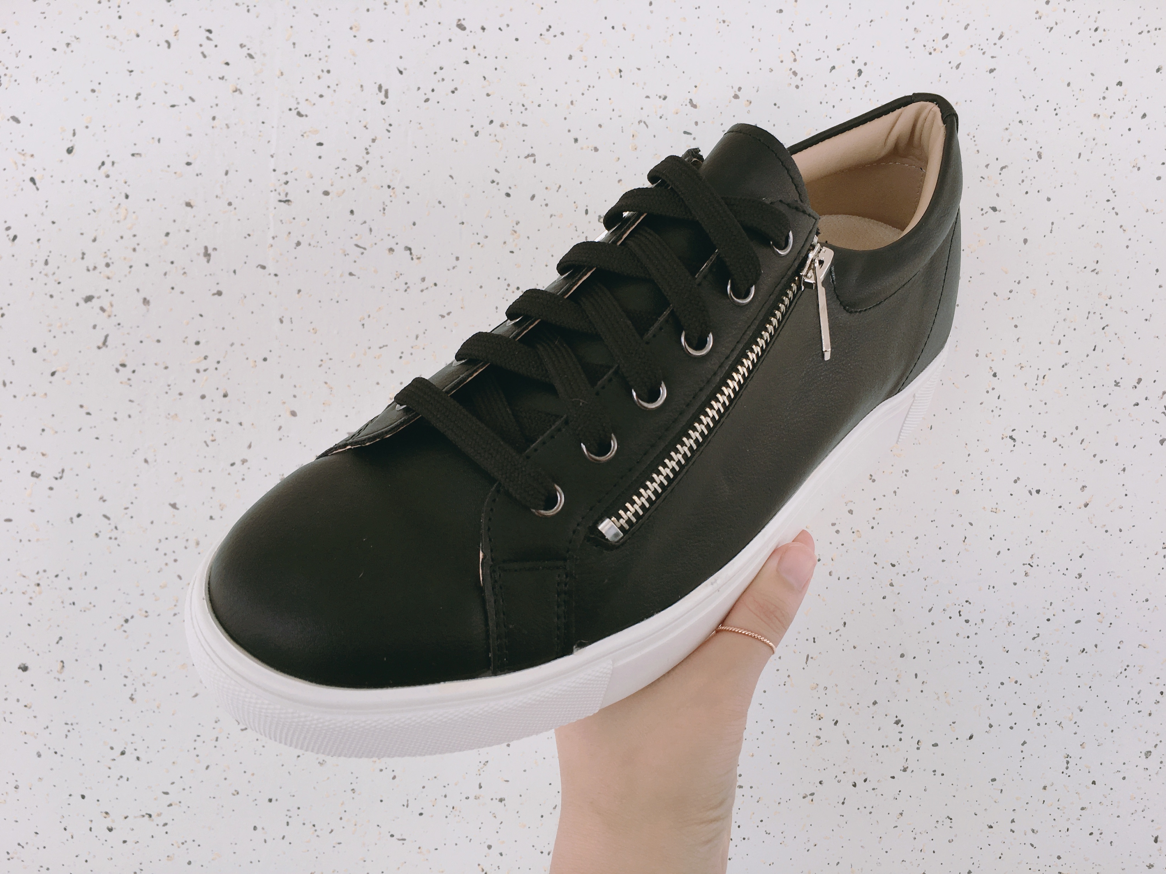 Men Height Shoes Men Heel Zipper Sneakers Shoes Wh