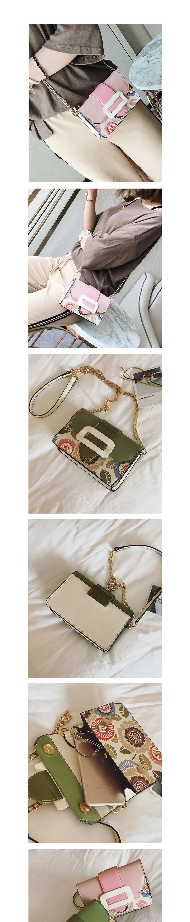 New Oriental Flower Mini Chain Bag F02078 Women