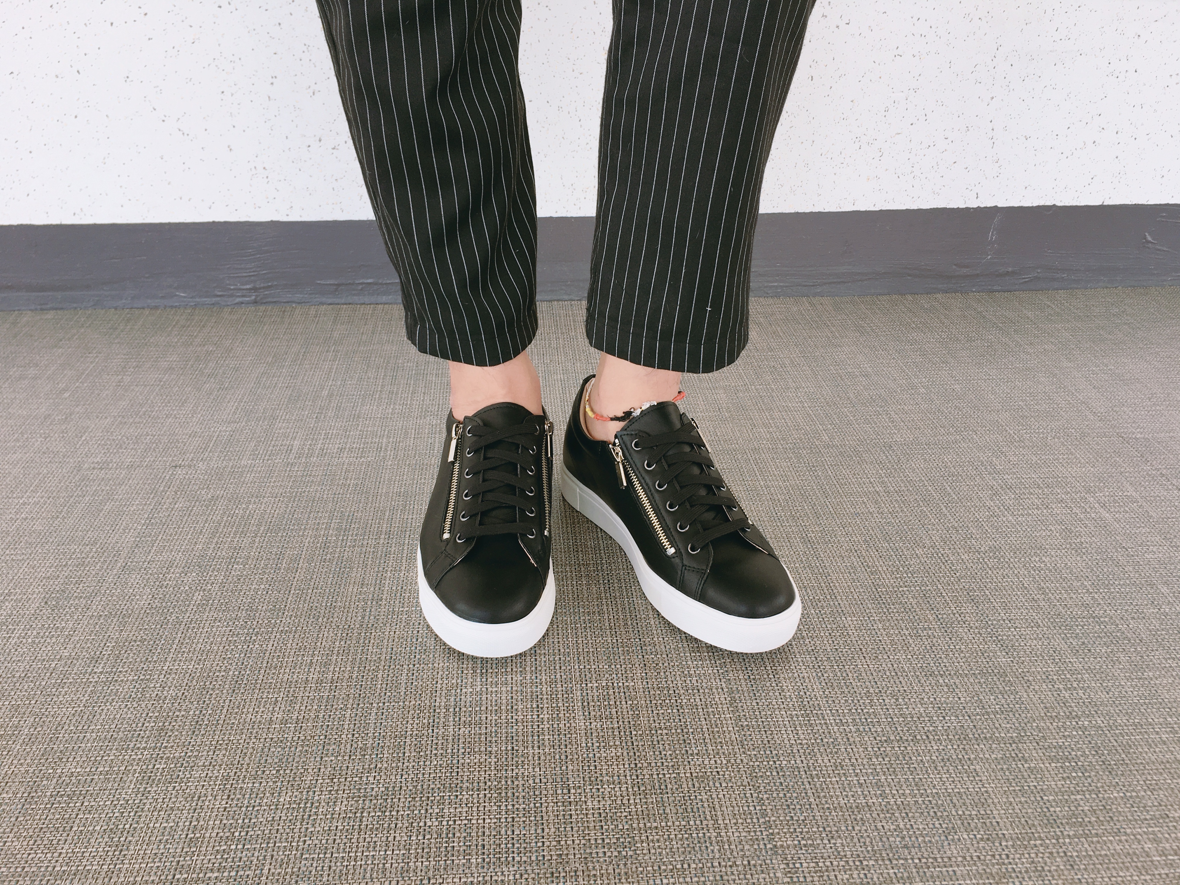 Men Height Shoes Men Heel Zipper Sneakers Shoes Wh