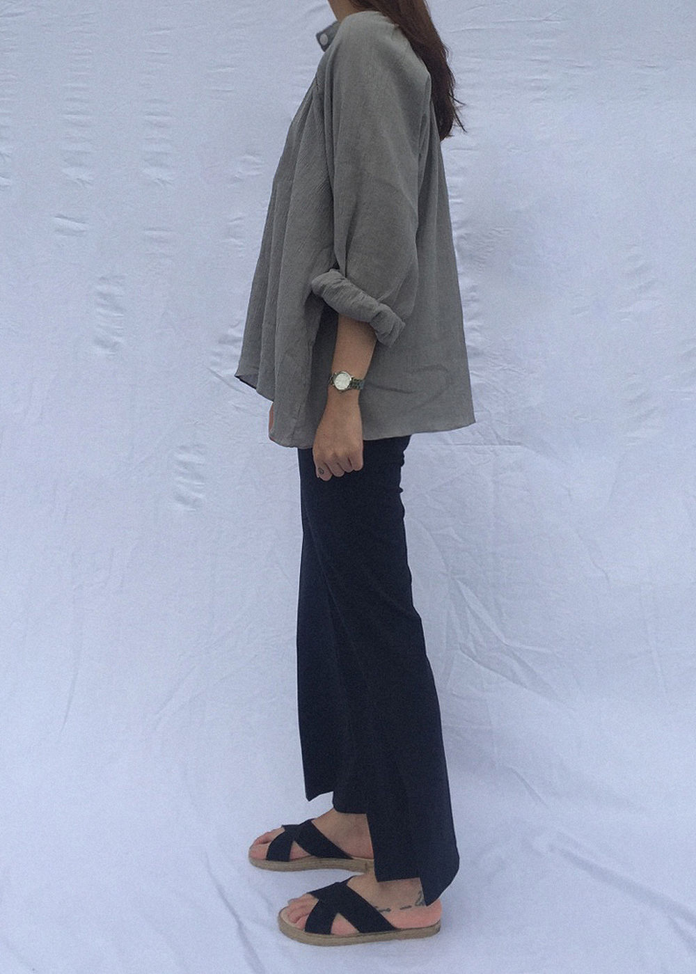 New Women's Pants High waisted Slacks French fa