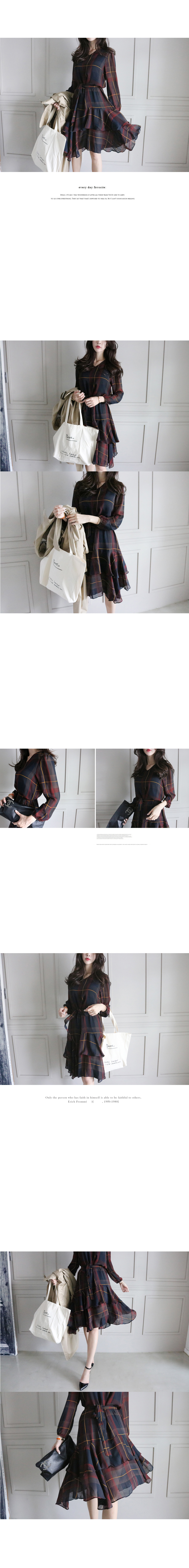 Autumn chiffon dress Kotton Kotton Coordination Be