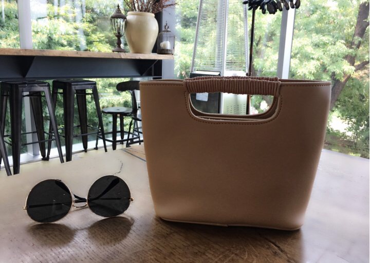 New Mini handles Cross back tote bag Small bag Cut