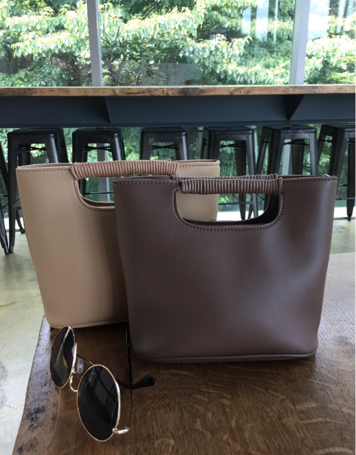 New Mini handles Cross back tote bag Small bag Cut