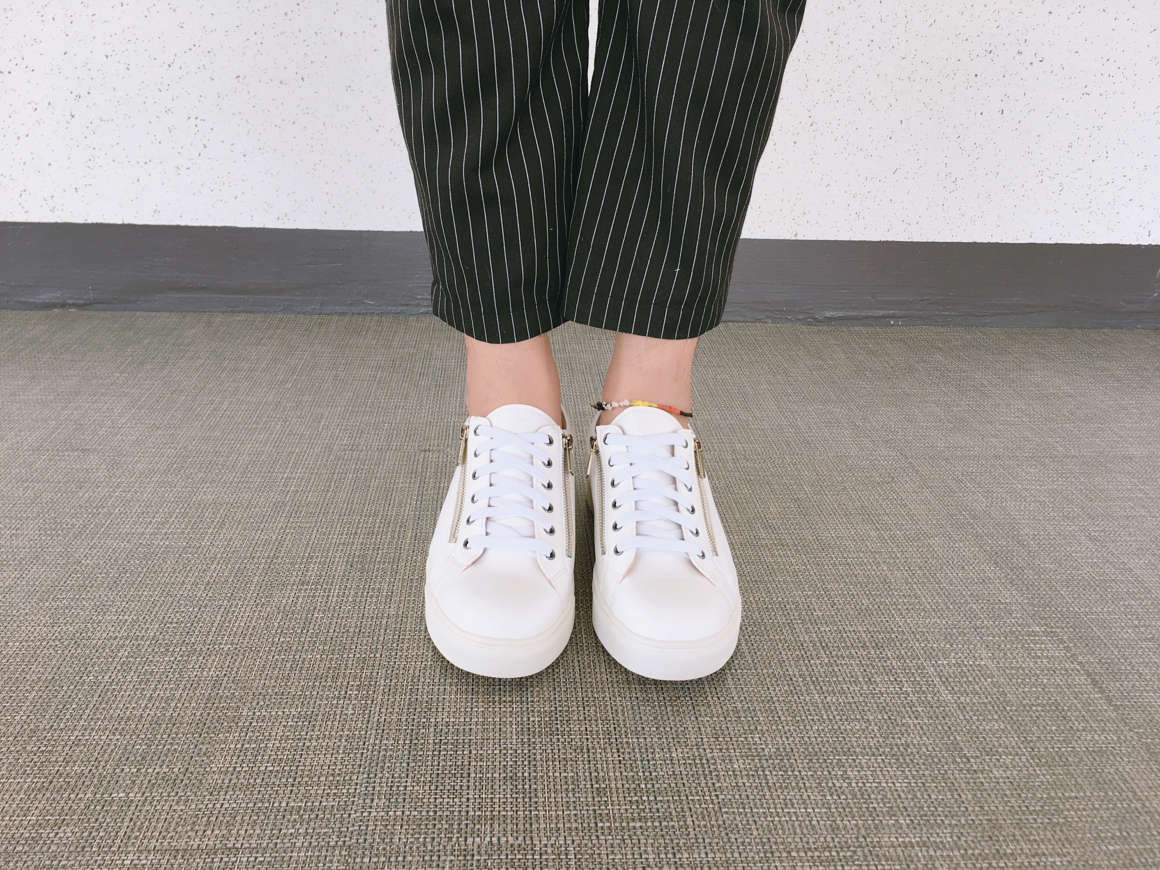 Men Height Shoes Men Heel Zipper Sneakers Shoes Wh