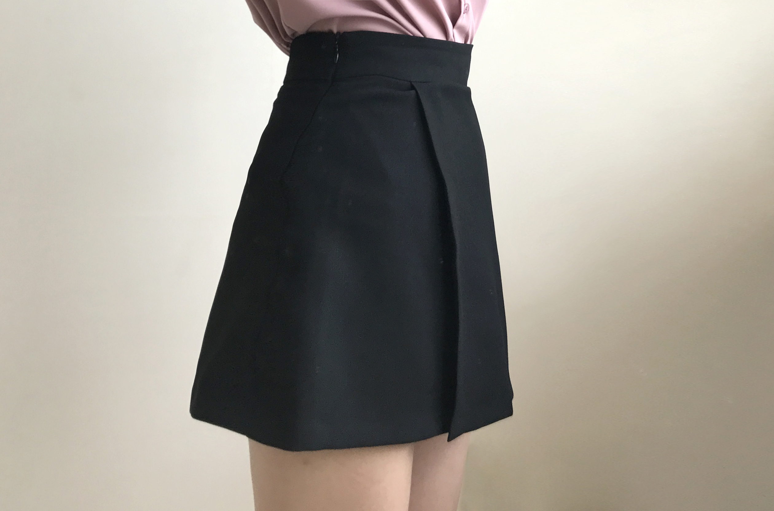 Women Short Pants A Line Mini Wrap Skirt Pants 2 C