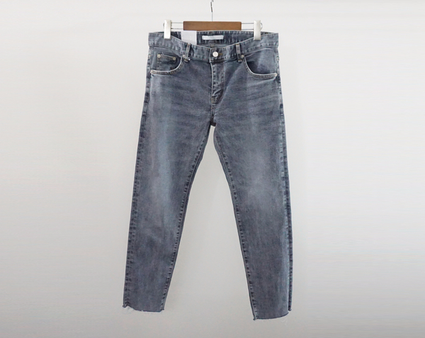 Korea Jeans Pants Med Gray Denim Pants Men's Fa