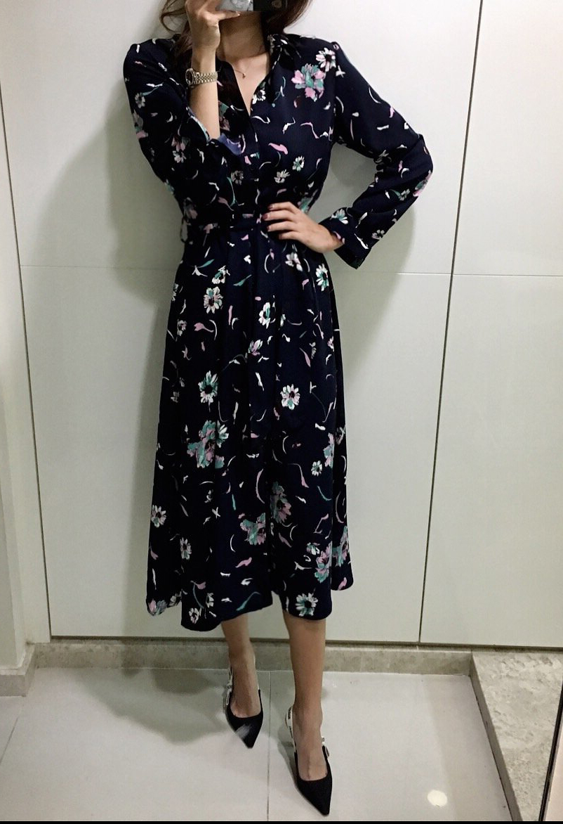 New Women Dress 2017 Autumn Bijua Flower One Piece