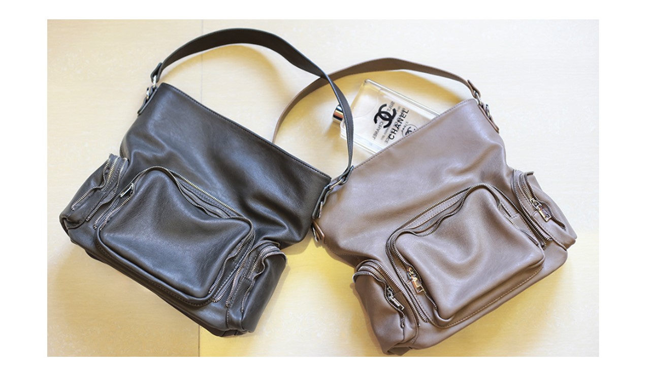 New Women's Bags Zipper Shoulder Bag Daily Back