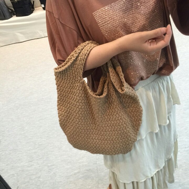 New Women's Bags Casual Knit Bag Autumn Statue 