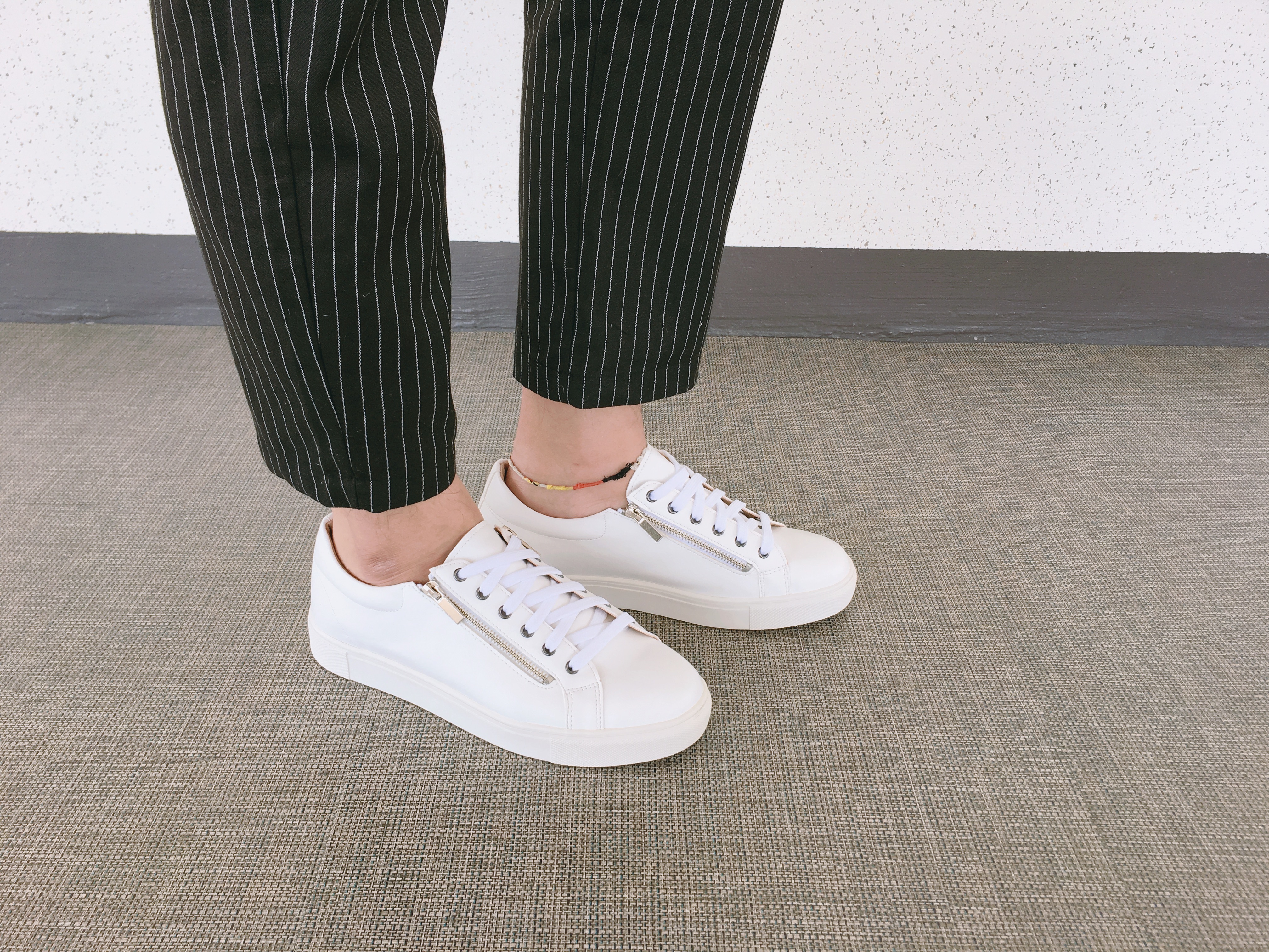 Men Height Shoes Men Heel Zipper Sneakers Shoes Wh