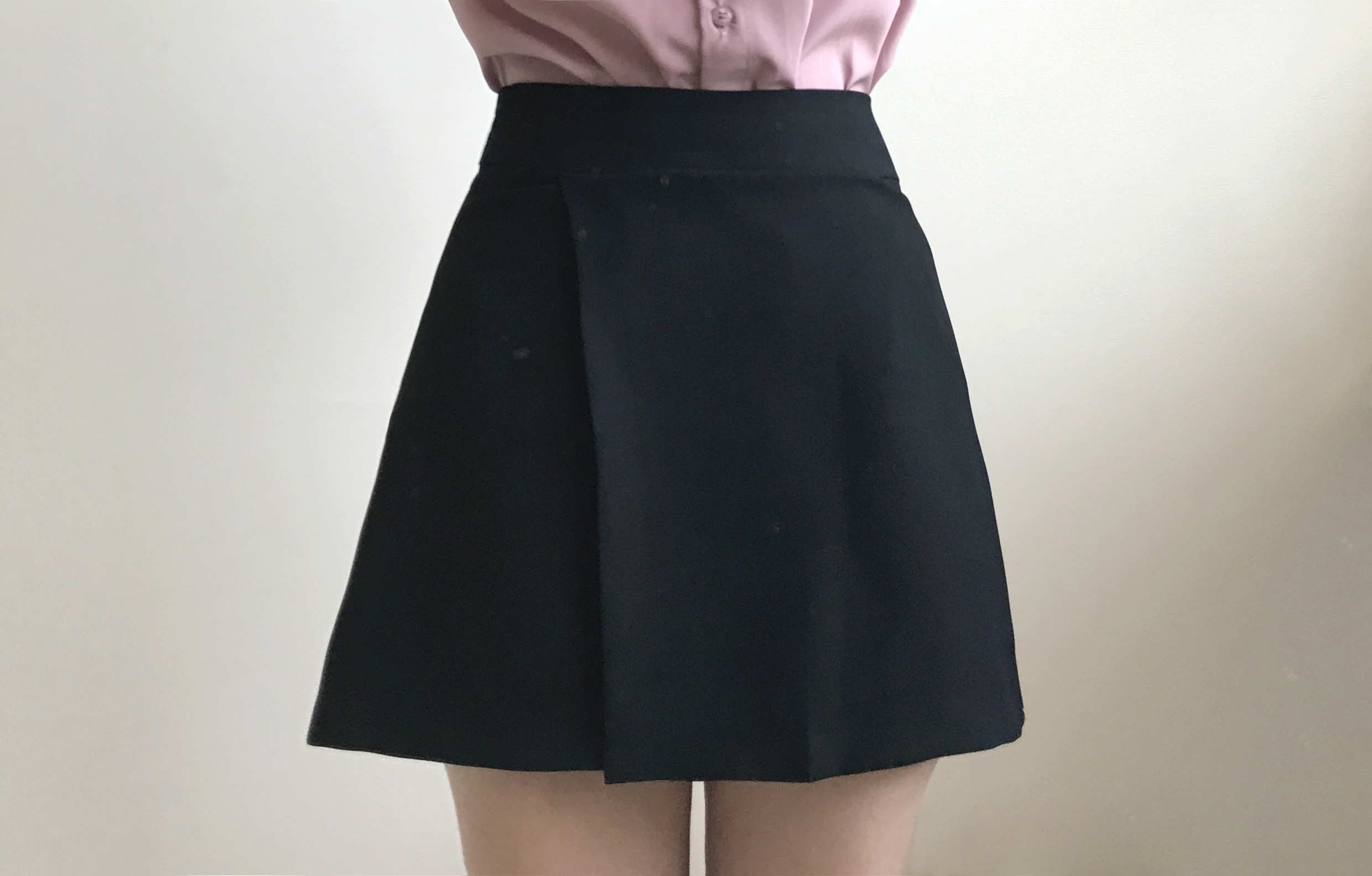 Women Short Pants A Line Mini Wrap Skirt Pants 2 C