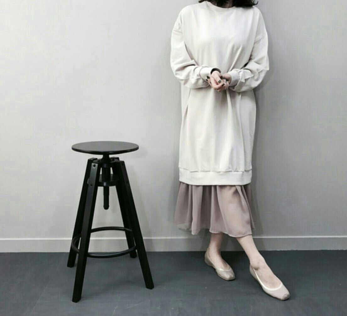 Daily wear loose fit one-to-one chiffon long dress