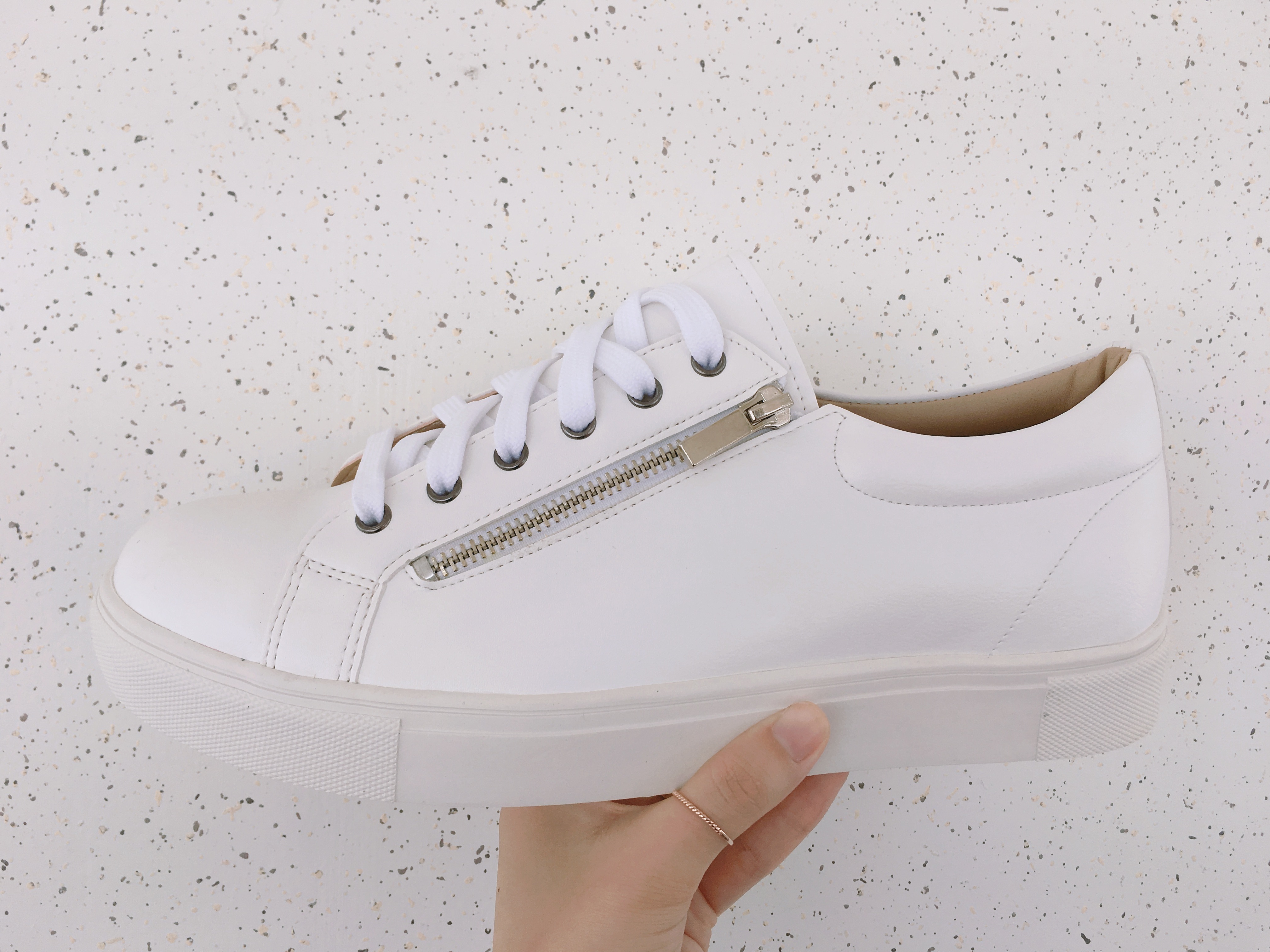 Men Height Shoes Men Heel Zipper Sneakers Shoes Wh