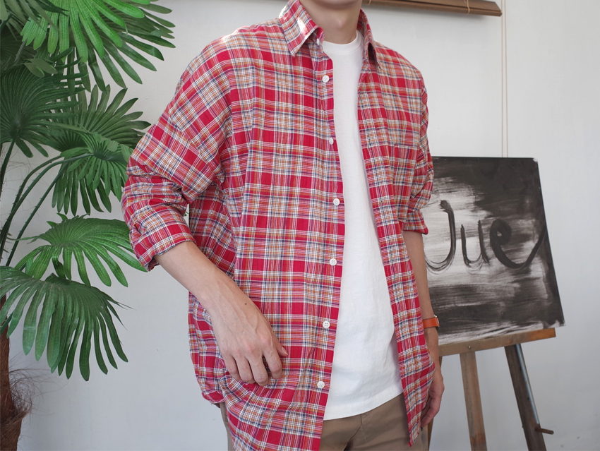 Women Blouses Autumn Woman Over Buffet Check South