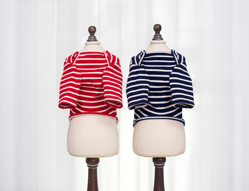NEW DOG FASHION Autumn striped dog clothes T-shirt