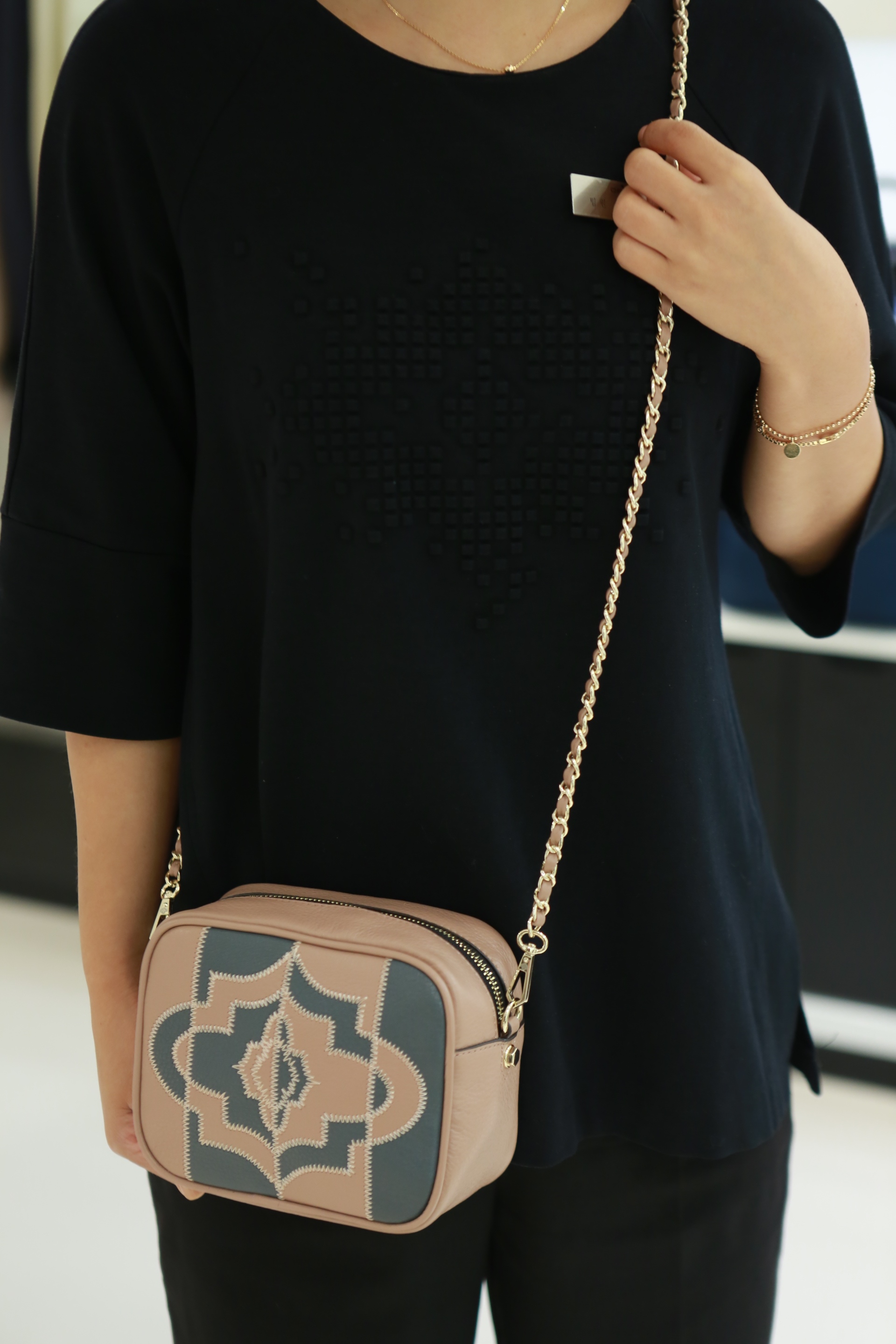 New Oyani Taylor Patch Mini Back Dusty Rose O7FBCB