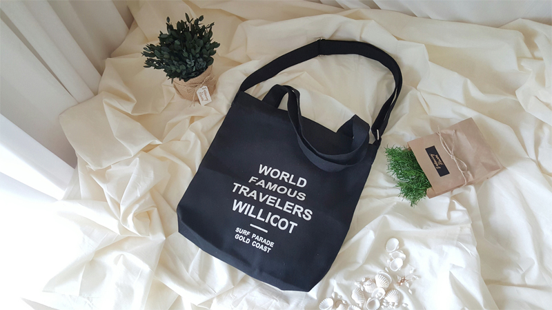 Unisex college student canvas tote shoulder eco ba