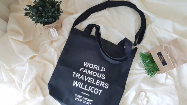 Unisex college student canvas tote shoulder eco ba