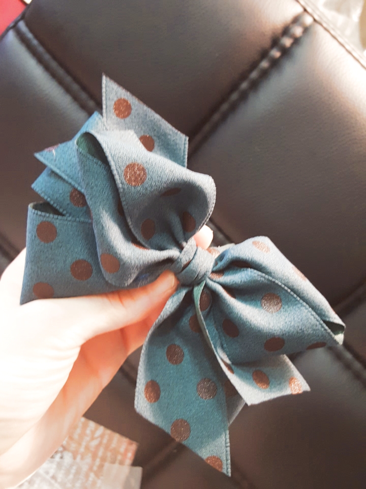 NEW HAIR CLIP HOOP handmade pin-up ribbon pin hair