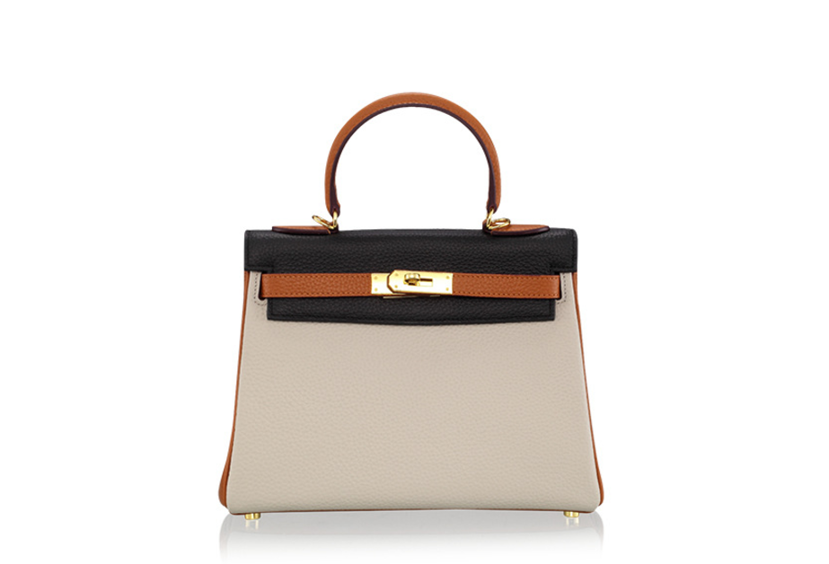 New Women's Bags Natural Cowhide Two-tone Kelly