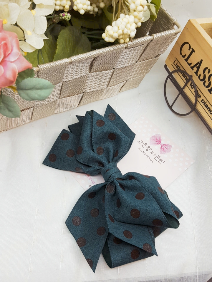 NEW HAIR CLIP HOOP handmade pin-up ribbon pin hair