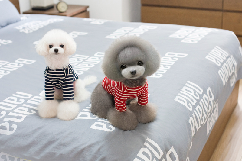 NEW DOG FASHION Autumn striped dog clothes T-shirt