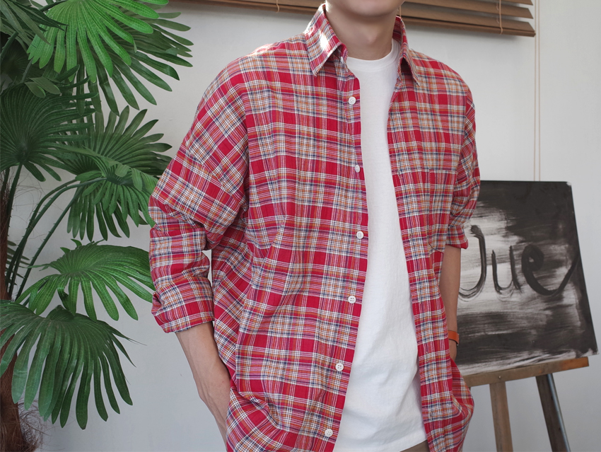 Women Blouses Autumn Woman Over Buffet Check South