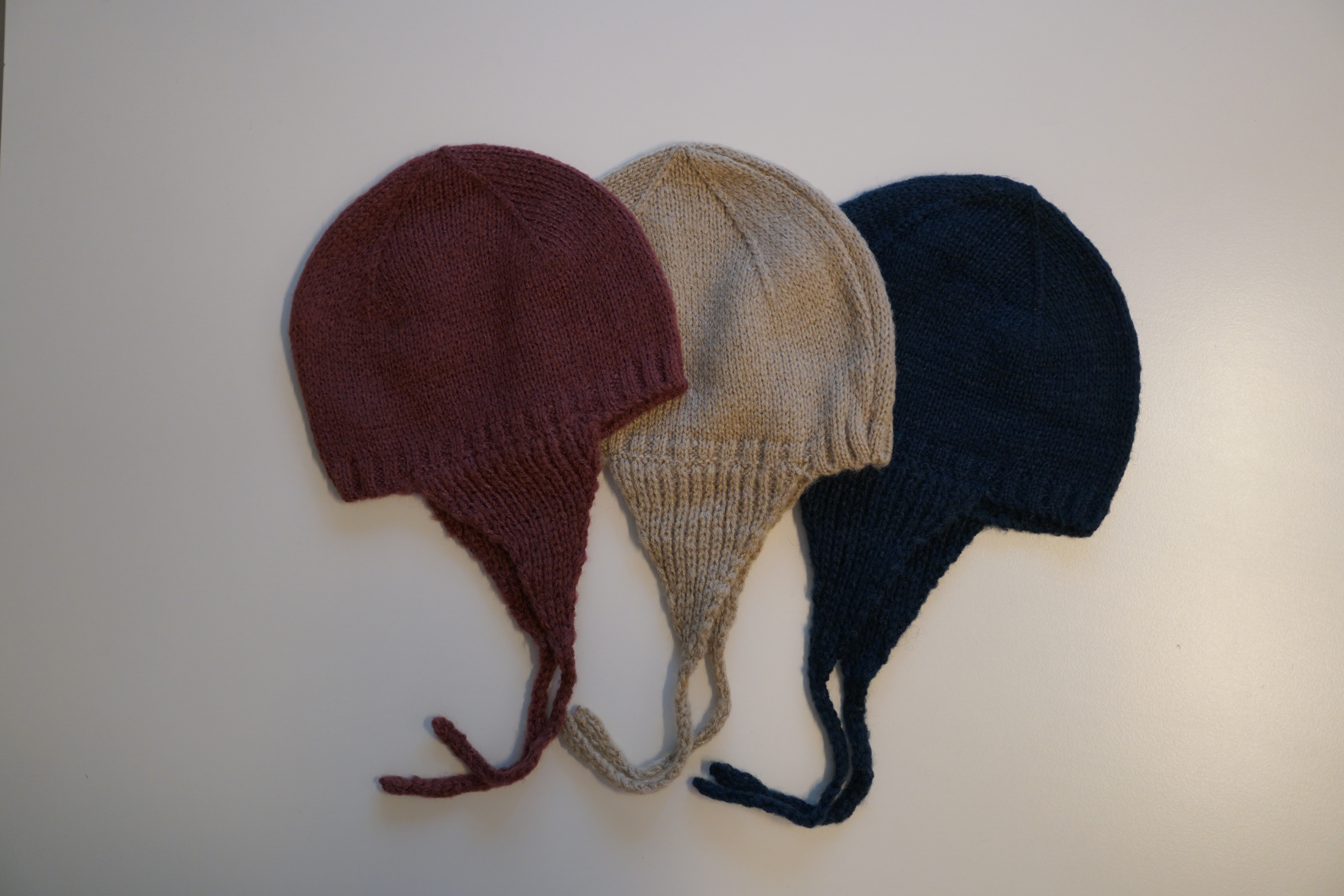 Baby cape cap st knit bonnet 5color infant earplug