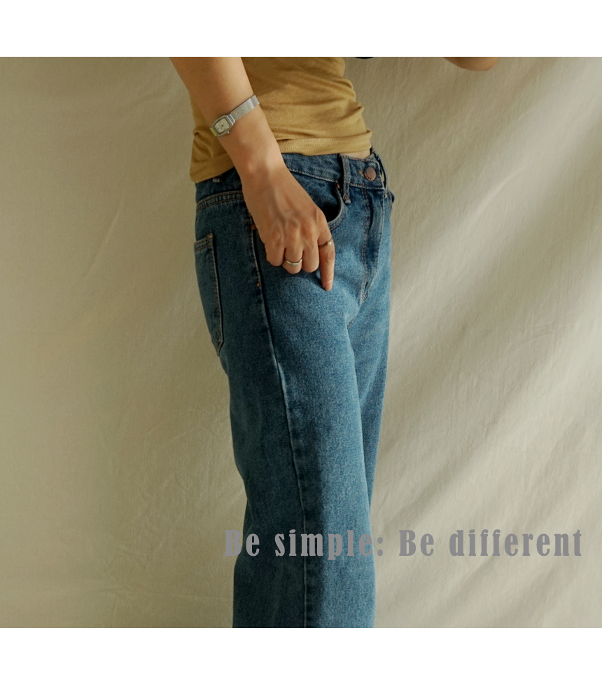 Women Jeans Pants Skirts Wide Boots Cut Denim Pant
