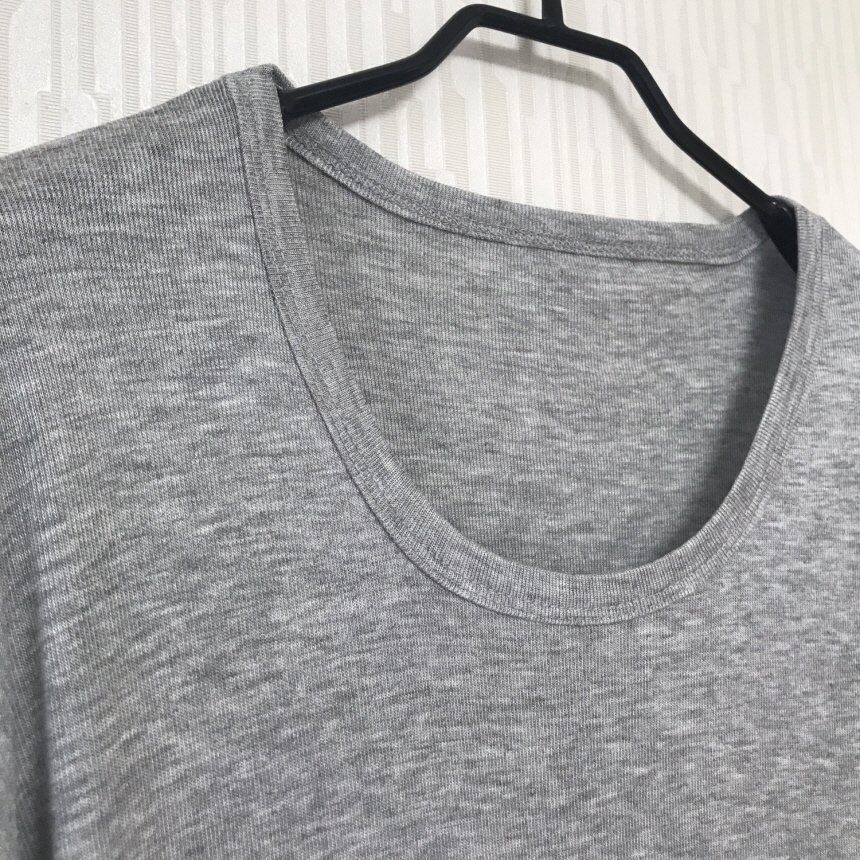 Round long sleeve basic T-shirt inner girl