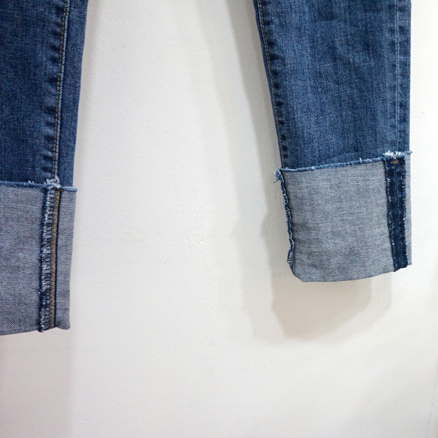 Women Jeans Pants Roll-Up Remedies Date Span Jeans