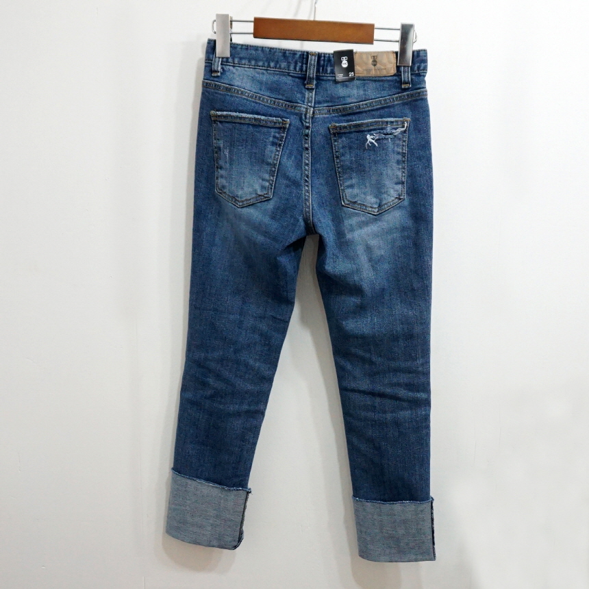 Women Jeans Pants Roll-Up Remedies Date Span Jeans